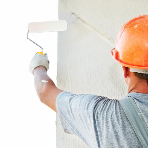 White chemical fiber - white, paint